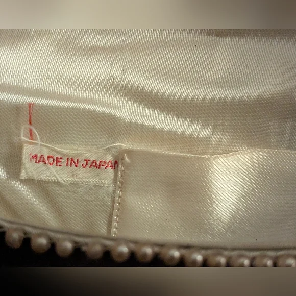 Vintage Japanese Beaded Purse Clutch &  Beaded Collar - Picture 4 of 5